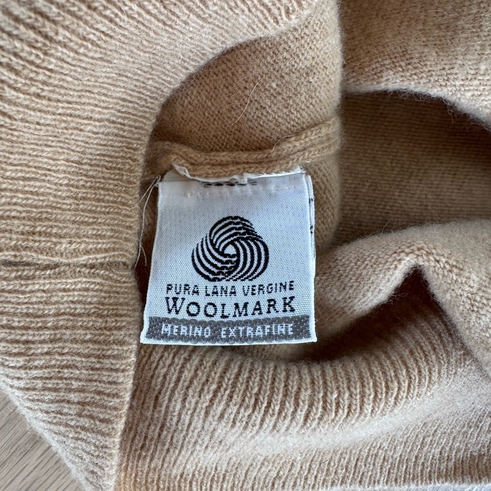 Corneliani Tan Polo Sweater Wool Size Medium - Picture 4 of 8